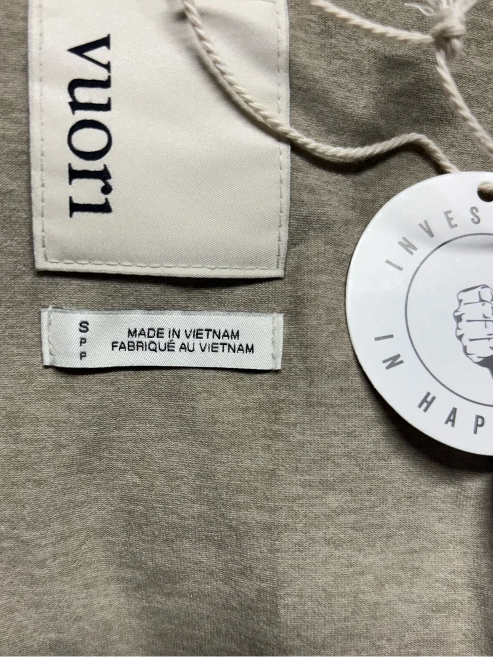 Vuori Men's Taupe Coach Windbreaker Jacket
